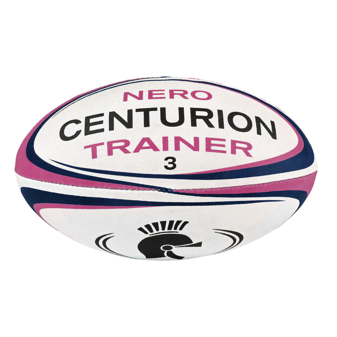 Nero Navy/Pink Trainer Rugby Ball