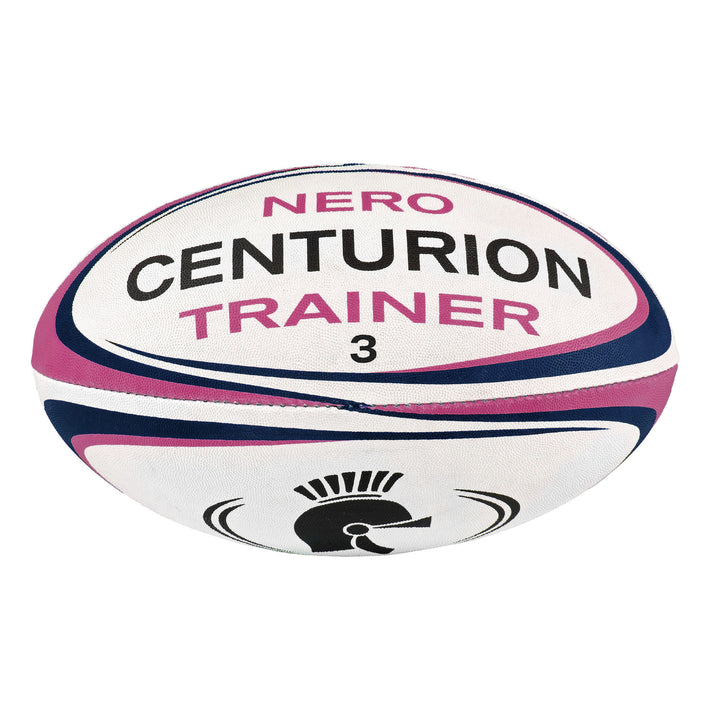 Nero Navy/Pink Trainer Rugby Ball