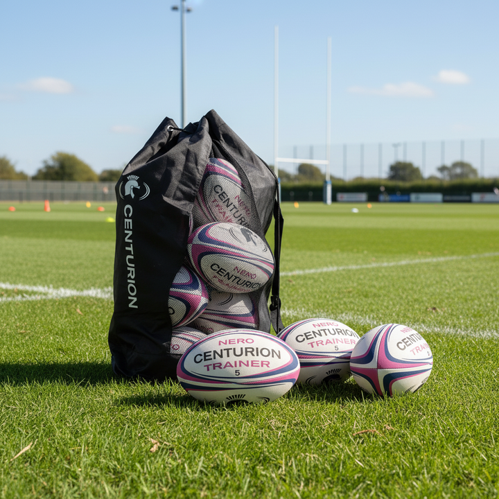 Nero Navy/Pink Trainer Rugby Ball