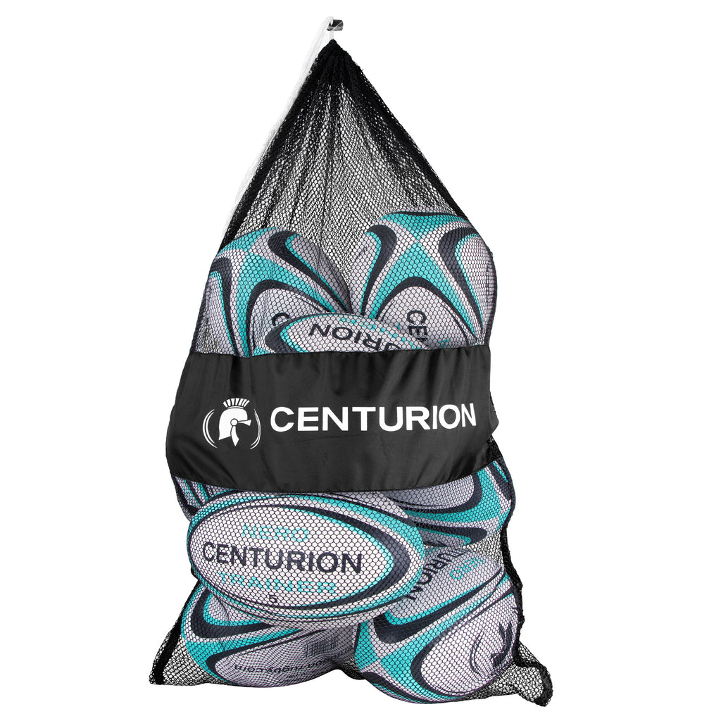 Nero Aqua/Navy Trainer Rugby Ball