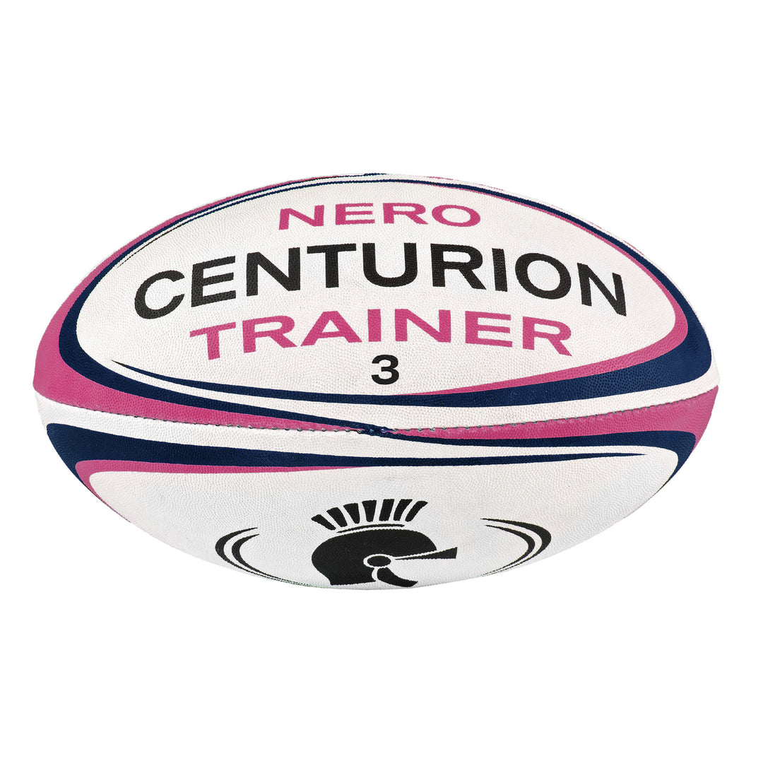 Nero Navy/Pink Trainer Rugby Ball
