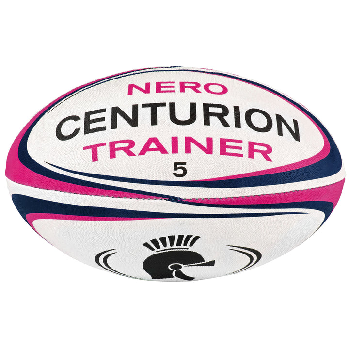 Nero Navy/Pink Trainer Rugby Ball