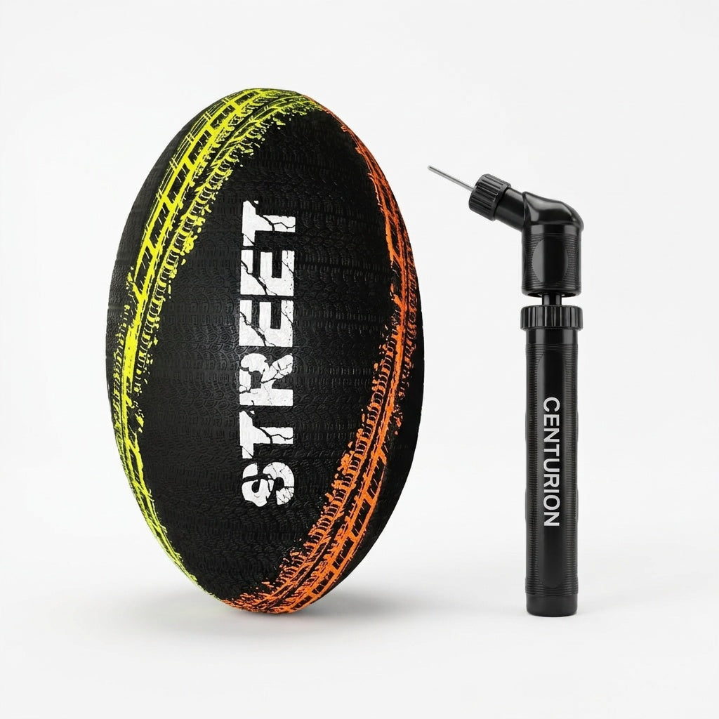 Centurion Neon Street Rugby Ball & Pump